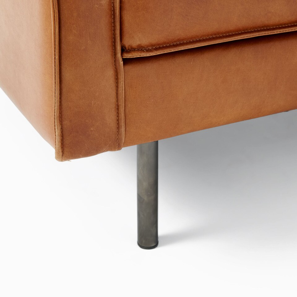 Axel Leather Sofa (152 cm 226 cm) West Elm Australia